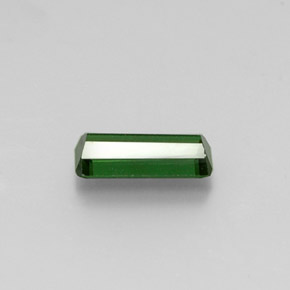 1.75カラットの天然グリーントルマリン（10.9×5.1 mm・エメラルドカット）