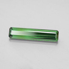 1.71カラットの天然グリーントルマリン（16.5×3.7 mm・エメラルドカット）
