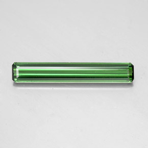 1.60カラットの天然ミディアムグリーントルマリン（19.7×3.3 mm・エメラルドカット）