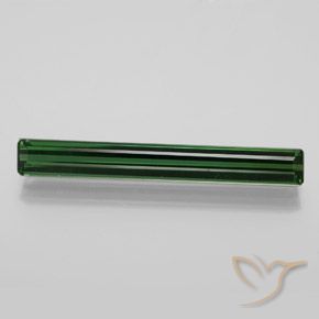 3.19ct 天然 クールフォレストグリーン トルマリン, エメラルドカット, VVS