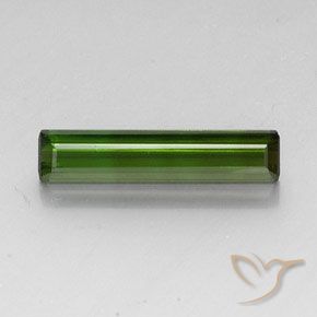3.52ct 天然 ダークグリーン トルマリン, エメラルドカット, VVS-VS