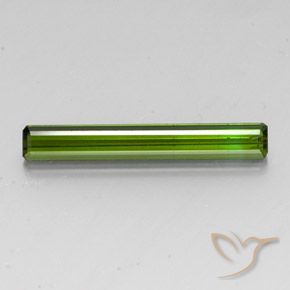 3.08ct 天然 ダークグリーン トルマリン, エメラルドカット, VS-SI
