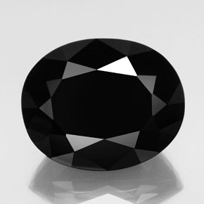 49.27カラットの天然黒トルマリン（25×20.1 mm・オーバルカット）