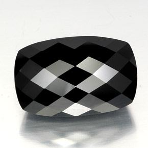 40.56カラットの天然ショールトルマリン、クッションカット、オペーク