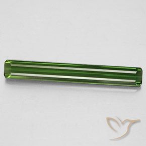 2.53 カラット ルース グリーン トルマリン、25.5 x 3.4 mm 八角形カット、モザンビーク産, Photo A