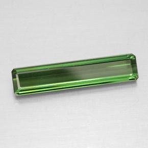 2.11カラットの天然ディープグリーントルマリン（19.1×4.1 mm・エメラルドカット）