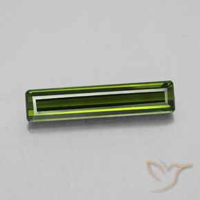 2.32ct 天然 ミディアムグリーン トルマリン, エメラルドカット, VVS-VS