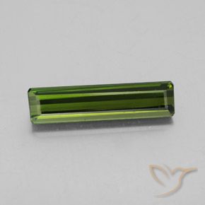 2.49ct 天然 ミディアムグリーン トルマリン, エメラルドカット, VS