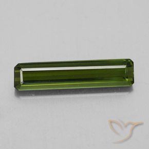 2.11ct 天然 フォレストグリーン トルマリン, エメラルドカット, VVS