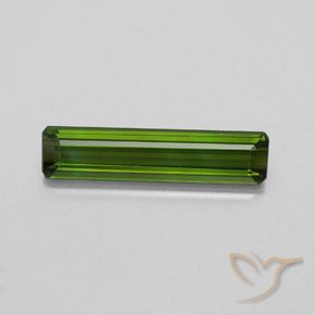 2.09ct 天然 ダークグリーン トルマリン, エメラルドカット, VS