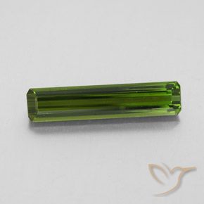 2.58ct 天然 ダークグリーン トルマリン, エメラルドカット, VVS