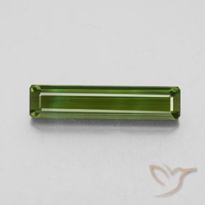 2.44ct 天然 ダークグリーン トルマリン, エメラルドカット, VVS