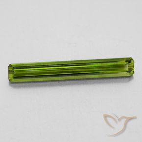 2.45ct 天然 ミディアムグリーン トルマリン, エメラルドカット, VVS