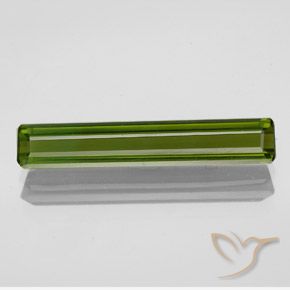 2.29ct 天然 ウォームグリーン トルマリン, エメラルドカット, VVS