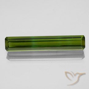 2.04ct 天然 ディープグリーン トルマリン, エメラルドカット, VVS-VS