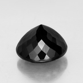 11.90カラットの天然黒トルマリン（13.61 mm・ラウンドカット）