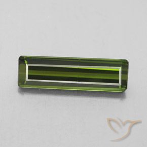 2.37ct 天然 フォレストグリーン トルマリン, エメラルドカット, SI