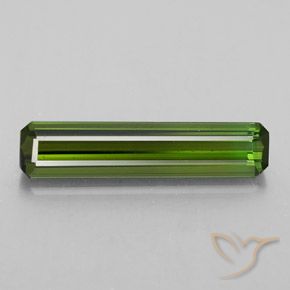 2.21ct 天然 黄みがかったグリーン トルマリン, エメラルドカット, VVS