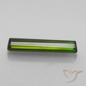 2.21カラットの天然黄みがかったグリーントルマリン、八角形 / エメラルドカット、VVS