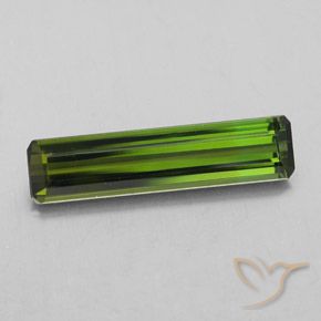 2.18ct 天然 ミディアムグリーン トルマリン, エメラルドカット, VVS-VS
