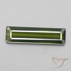 2.20ct 天然 フォレストグリーン トルマリン, エメラルドカット, VS