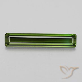 2.34ct 天然 ダークグリーン トルマリン, エメラルドカット, VVS