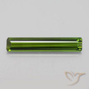 2.14ct 天然 アーシーグリーン トルマリン, エメラルドカット, VVS