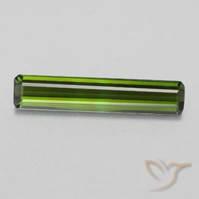 2.31ct 天然 ミディアムグリーン トルマリン, エメラルドカット, VVS-VS