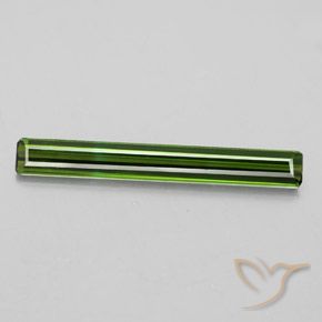 2.08ct 天然 ダークグリーン トルマリン, エメラルドカット, VS
