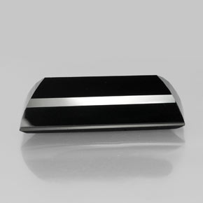 48.28カラットの天然ショールトルマリン、バゲット、オペーク