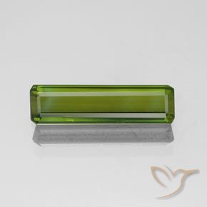1.11ct 天然 ディープグリーン トルマリン, エメラルドカット, VVS