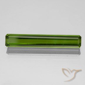 1.51ct 天然 ダークグリーン トルマリン, エメラルドカット, VVS-VS