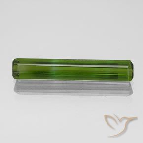 1.55ct 天然 ダークグリーン トルマリン, エメラルドカット, VVS-VS