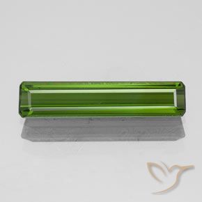 1.43ct 天然 ダークグリーン トルマリン, エメラルドカット, VVS-VS