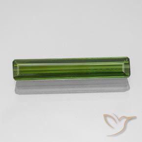 1.70ct 天然 フォレストグリーン トルマリン, エメラルドカット, VVS