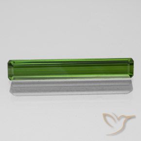 1.59ct 天然 アーシーグリーン トルマリン, エメラルドカット, VVS
