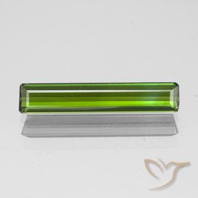 1.45ct 天然 黄みがかったグリーン トルマリン, エメラルドカット, VVS-VS