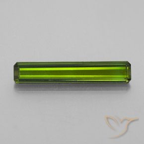 1.62ct 天然 ミディアムグリーン トルマリン, エメラルドカット, VS-SI