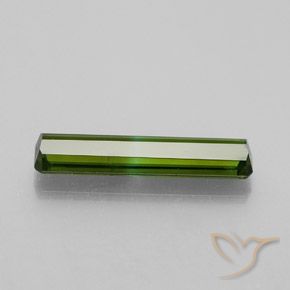 1.20カラットの天然ダークグリーントルマリン、八角形 / エメラルドカット、VS-SI