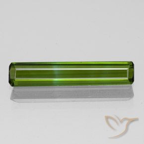 1.16ct 天然 ダークグリーン トルマリン, エメラルドカット, VVS-VS