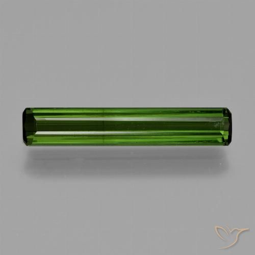 1.66ct 天然 ダークグリーン トルマリン, エメラルドカット, SI