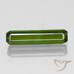 1.45ct 天然 ダークグリーン トルマリン, エメラルドカット, VVS-VS