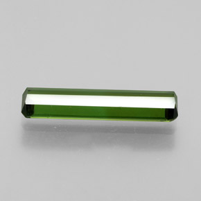 1.27カラットの天然グリーントルマリン（14.4×3.7 mm・エメラルドカット）