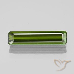 1.30ct 天然 ディープグリーン トルマリン, エメラルドカット, VS-SI