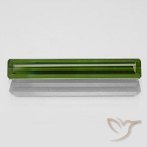 1.83ct 天然 ダークグリーン トルマリン, エメラルドカット, VVS-VS