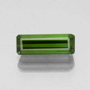 1.43カラットの天然アーシーグリーントルマリン、エメラルドカット、SI