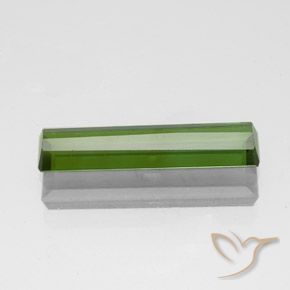 1.24カラットの天然海藻グリーントルマリン、八角形 / エメラルドカット、VS