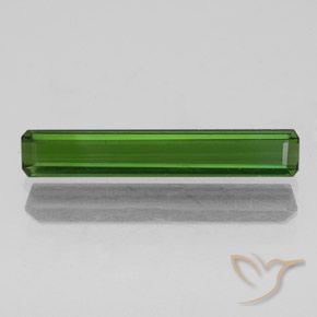 1.37ct 天然 ディープグリーン トルマリン, エメラルドカット, VVS-VS