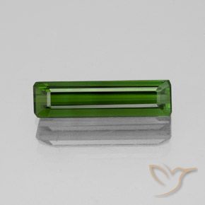 1.47ct 天然 ディープグリーン トルマリン, エメラルドカット, VS