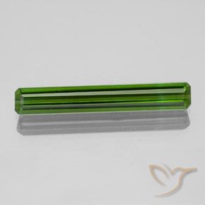 1.40ct 天然 ダークグリーン トルマリン, エメラルドカット, VS